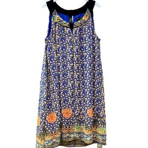 New Boho Dress Halter Top Sz. 22W Floral Chris McLaughlin